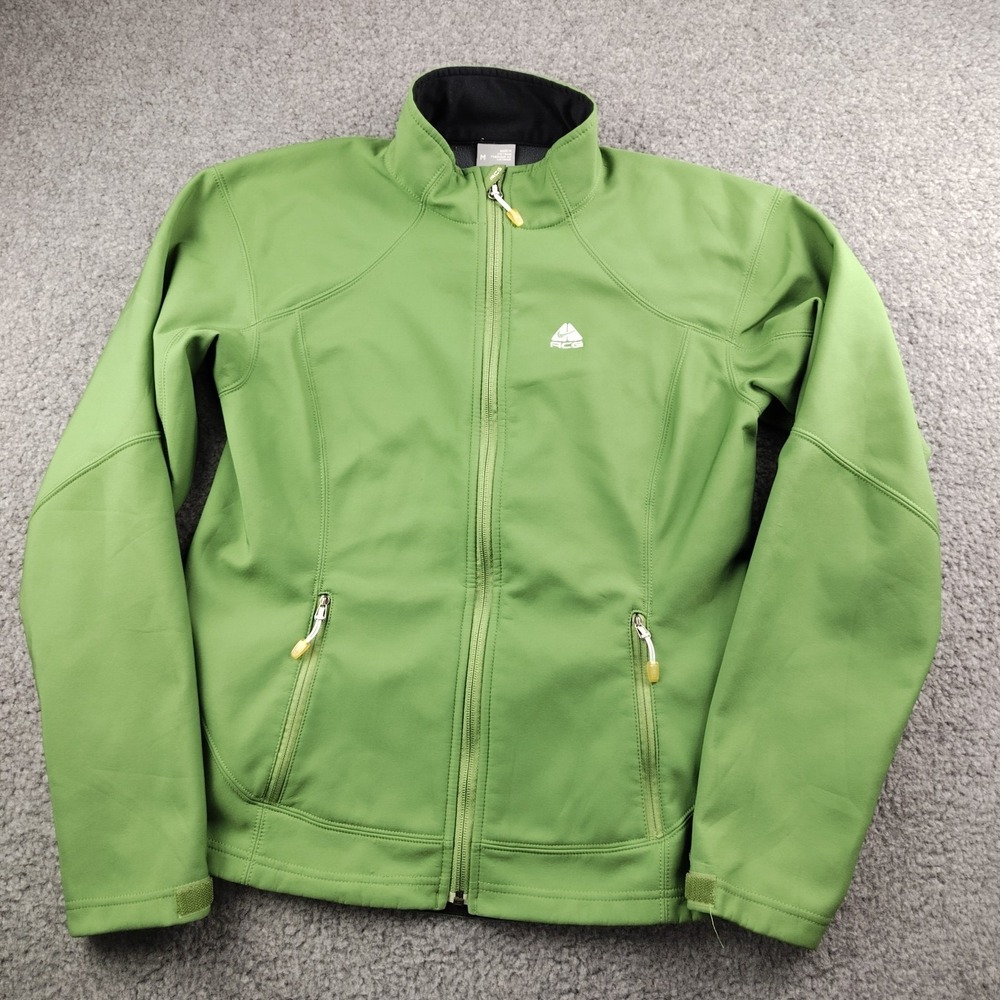 Nike ACG Softshell Jacket Green Full Zip Size Medium Womens